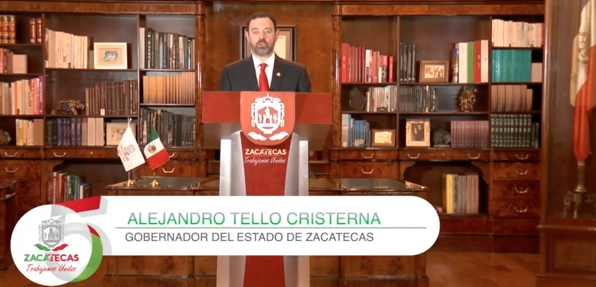ME RETIRO CON LA FRENTE EN ALTO Y LA CONCIENCIA TRANQUILA DE HABER HECHO MUCHO POR ZACATECAS: GOBERNADOR ALEJANDRO TELLO