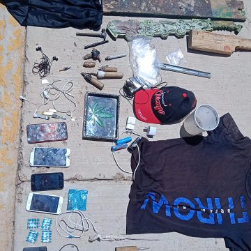 CATEAN MÓDULO EN PENAL DE CIENEGUILLAS; ENCONTRARON CELULARES, CRISTAL Y MOTA