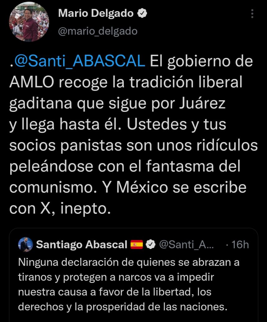 «USTEDES Y TUS SOCIOS PANISTAS SON UNOS RIDÍCULOS»: DELGADO A ABASCAL