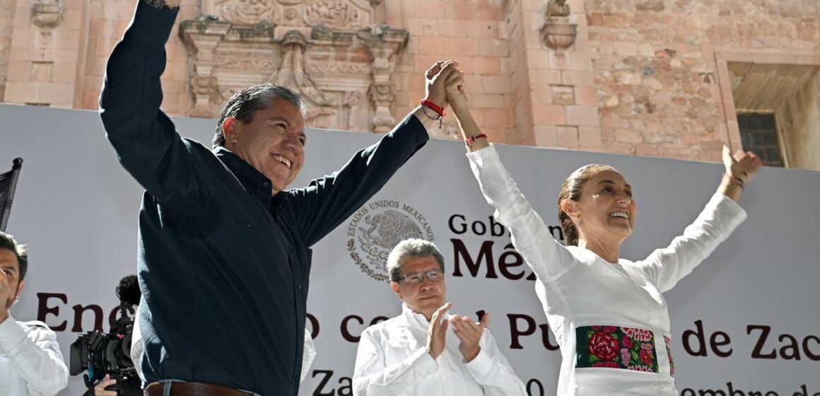 RESPALDA SHEINBAUM A GOBERNADOR DE ZACATECAS