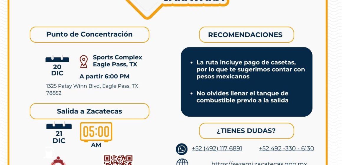 ALISTAN PROGRAMA “VEHÍCULO EN CARAVANA POR LA PAZ” PARA MIGRANTES QUE VISITARÁN EL ESTADO EN TEMPORADA DECEMBRINA