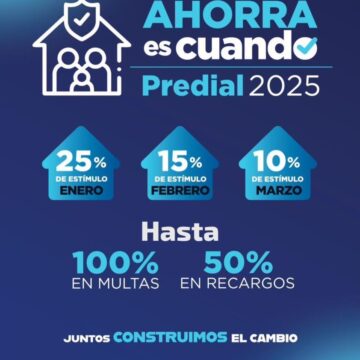 INVITA GOBIERNO DE LA CAPITAL ZACATECAS, APROVECHAR DESCUENTOS EN EN PAGO DEL PREDIAL