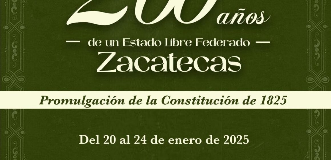 REALIZARÁ GOBIERNO DE ZACATECAS COLOQUIO “200 AÑOS DE UN ESTADO LIBRE FEDERADO”