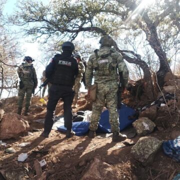 LOCALIZAN Y DESTRUYEN FUERZAS DE SEGURIDAD OCHO CAMPAMENTOS UTILIZADOS POR UN GRUPO DELINCUENCIAL
