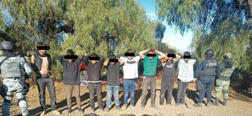 DURO GOLPE AL CRIMEN ORGANIZADO EN ZACATECAS; DETIENEN A OCHO PRESUNTOS GENERADORES DE VIOLENCIA