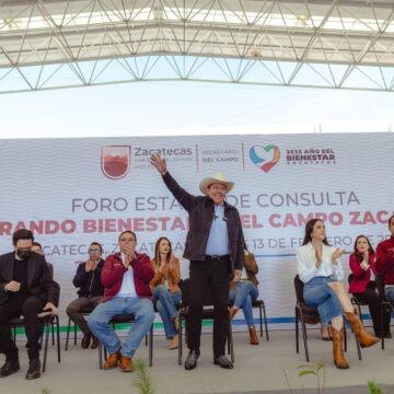 ENCABEZA GOBERNADOR DAVID MONREAL ÁVILA FORO DE CONSULTA “SEMBRANDO BIENESTAR EN EL CAMPO ZACATECANO”