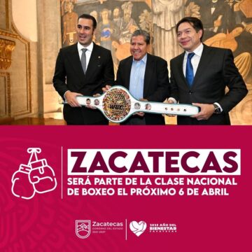ZACATECAS SE SUMA A LA CLASE NACIONAL DE BOXEO, PROMOVIDA POR LA PRESIDENTA CLAUDIA SHEINBAUM