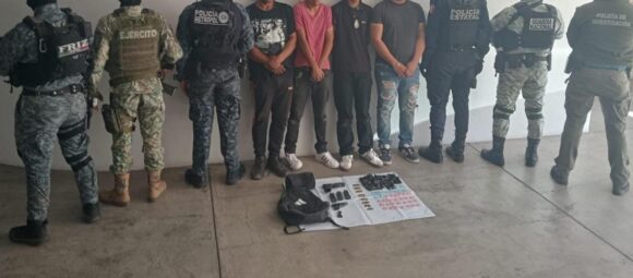 DESARTICULAN FUERZAS DE SEGURIDAD CÉLULA DELICTIVA EN GUADALUPE; HAY CUATRO DETENIDOS