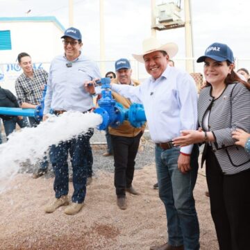 CUMPLE GOBERNADOR DAVID MONREAL ÁVILA AL PUEBLO DE MORELOS CON UN NUEVO POZO DE AGUA POTABLE