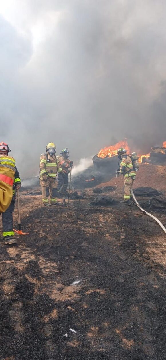 CONTROLAN INCENDIO EN INMEDIACIONES DE LA SECRETARÍA DE SEGURIDAD PÚBLICA