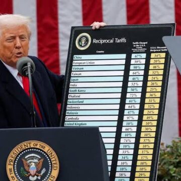 TRUMP ANUNCIA ARANCELES RECÍPROCOS; MÉXICO Y CANADÁ NO APARECEN EN LA LISTA