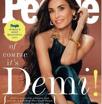 DEMI MOORE, NOMBRADA LA “PERSONA MÁS BELLA DEL MUNDO” POR PEOPLE