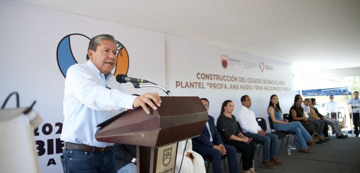 INAUGURA GOBERNADOR DAVID MONREAL ÁVILA PLANTEL DEL COBAEZ “ANA MARÍA YRMA MALDONADO PINEDO” EN LAS QUINTAS, GUADALUPE