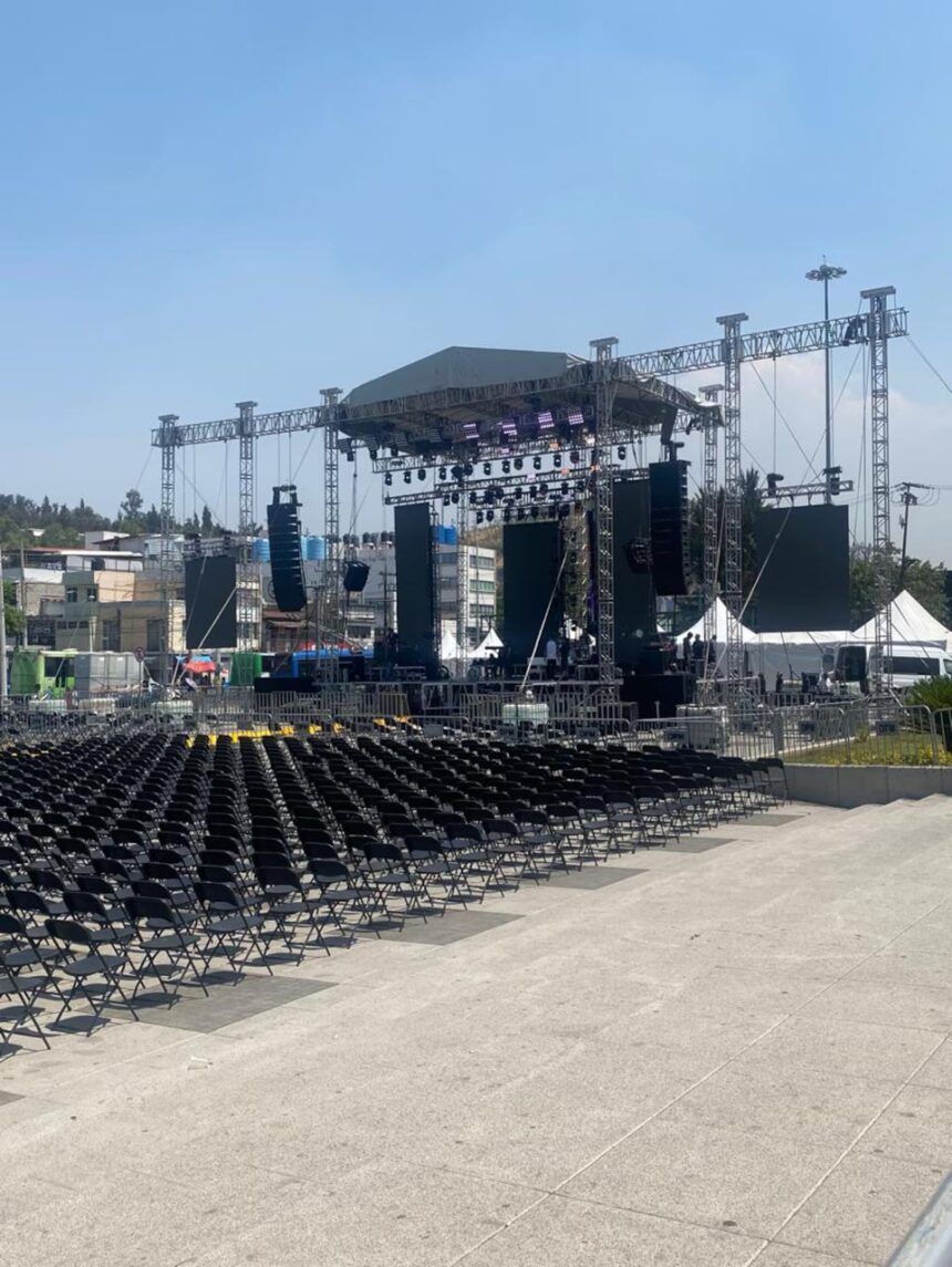 COLAPSO DE ESTRUCTURA DE ESCENARIO EN GAM DEJA SEIS HERIDOS