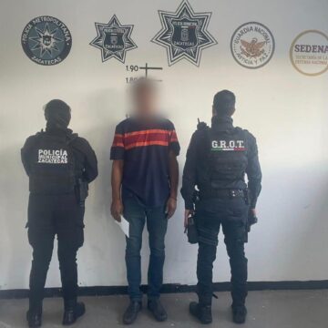 DETIENEN A CUATRO PERSONAS TRAS AGRESIÓN A ELEMENTO DE PROTECCIÓN CIVIL