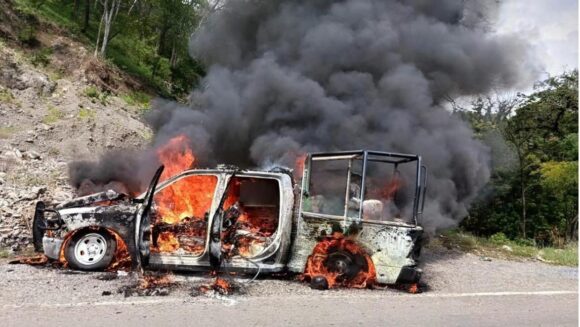 MATAN EN EMBOSCADA A 5 POLICÍAS EN CHIAPAS