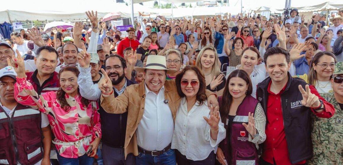 LLEVA GOBERNADOR DAVID MONREAL ÁVILA GRAN JORNADA INTEGRAL DE PAZ Y BIENESTAR A LA COMARCA, GUADALUPE