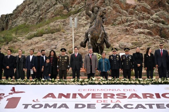 CONMEMORA GOBERNADOR DAVID MONREAL EL 111 ANIVERSARIO DE LA TOMA DE ZACATECAS CON UN LLAMADO A LA UNIDAD Y EL PROGRESO