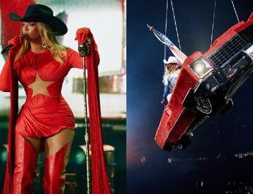 BEYONCÉ A PUNTO DE CAER DURANTE UNO DE SUS CONCIERTOS