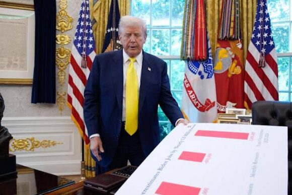 DONALD TRUMP: «MILES DE MILLONES DE DÓLARES EN ARANCELES FLUYEN YA HACIA ESTADOS UNIDOS»