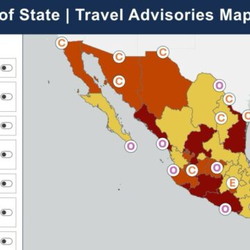EE.UU. COLOCA A 30 ESTADOS DE MÉXICO EN ALERTA DE SEGURIDAD PARA VIAJES