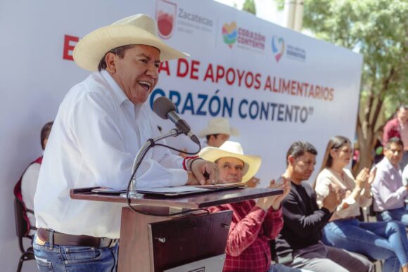 IMPULSA GOBERNADOR DAVID MONREAL BIENESTAR SOCIAL EN COMUNIDADES DE FRESNILLO CON PROGRAMA CORAZÓN CONTENTO
