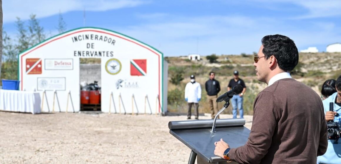 EN LA ESTRATEGIA DE PACIFICACIÓN DE ZACATECAS, INCINERAN NARCÓTICOS DECOMISADOS A GRUPOS DE LA DELINCUENCIA