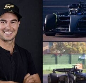 ‘CHECO’ PÉREZ YA RUEDA CON CADILLAC, PERO CON UN FERRARI NEGRO