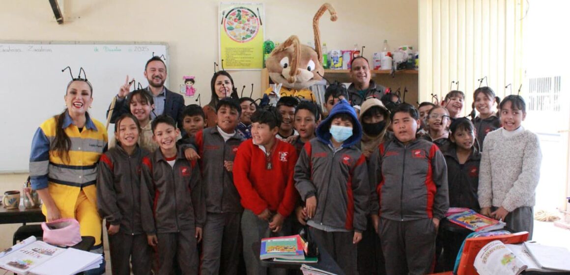 LA HORMIGA FLOW LLEGA A LAS ESCUELAS PARA IMPULSAR UNA CULTURA DE LIMPIEZA EN LA NIÑEZ ZACATECANA