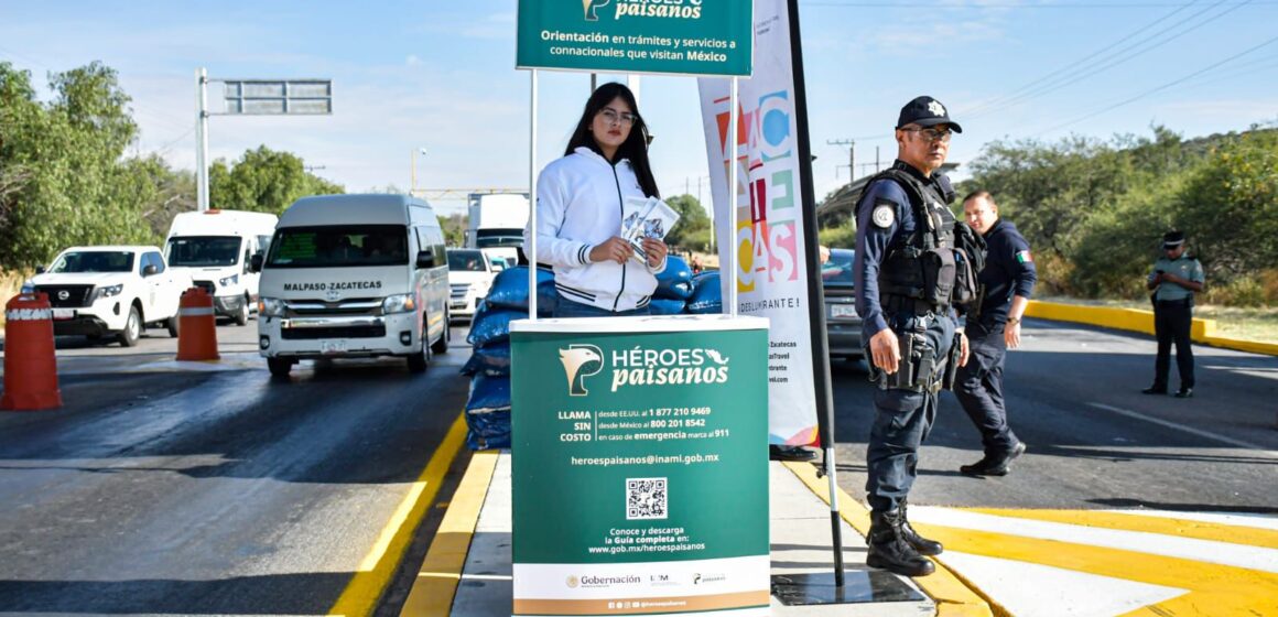REFUERZA GOBIERNO DE ZACATECAS SEGURIDAD EN CARRETERAS CON OPERATIVO INVIERNO HÉROES PAISANOS