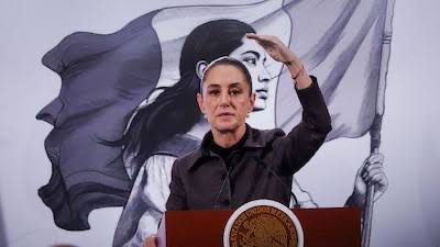 SHEINBAUM DICE QUE LOS HOMICIDIOS EN MÉXICO HAN CAÍDO UN 40% EN LOS PRIMEROS 15 MESES DE SU GOBIERNO