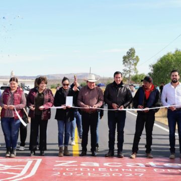 INAUGURA GOBERNADOR DAVID MONREAL ÁVILA OBRAS DEL PROGRAMA DE RESCATE CARRETERO EN LORETO, ZACATECAS