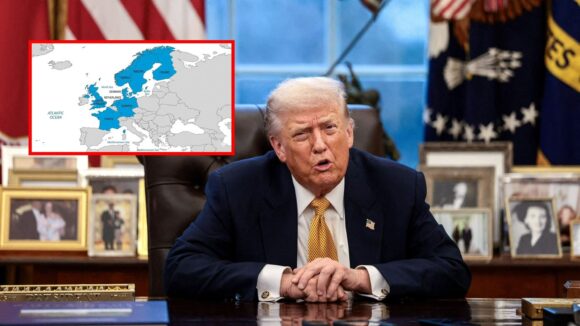 DONALD TRUMP AMENAZA CON ARANCELES A OCHO PAÍSES DE EUROPA PARA PRESIONAR COMPRA DE GROENLANDIA DONALD TRUMP AMENAZA CON ARANCELES A OCHO PAÍSES DE EUROPA PARA PRESIONAR COMPRA DE GROENLANDIA