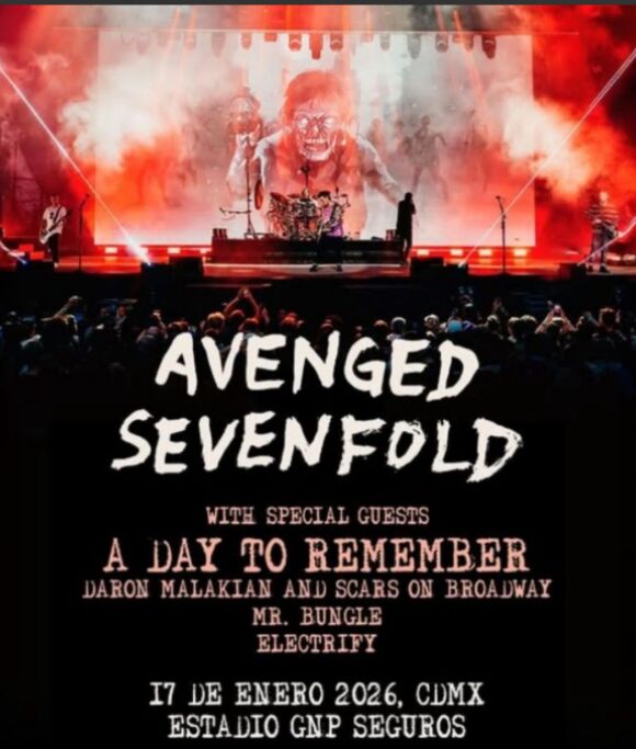 AVENGED SEVENFOLD REGRESA A MÉXICO Y SORPRENDE EN EL ESTADIO GNP AVENGED SEVENFOLD REGRESA A MÉXICO Y SORPRENDE EN EL ESTADIO GNP