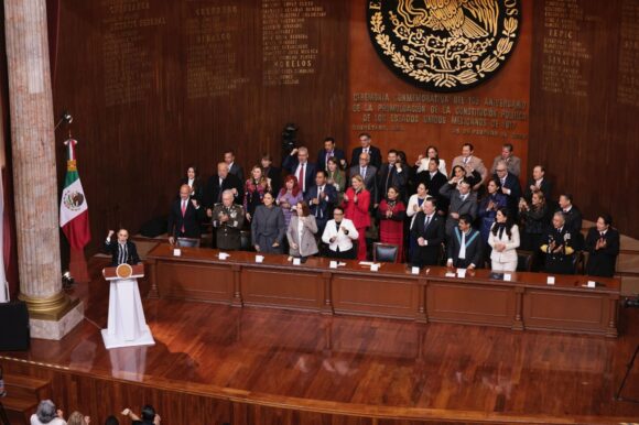 PARTICIPA GOBERNADOR DAVID MONREAL EN CEREMONIA DE 109 ANIVERSARIO DE LA CONSTITUCIÓN, QUE PRESIDENTA CLAUDIA SHEINBAUM REIVINDICA COMO LA EXPRESIÓN VIVA DEL PUEBLO