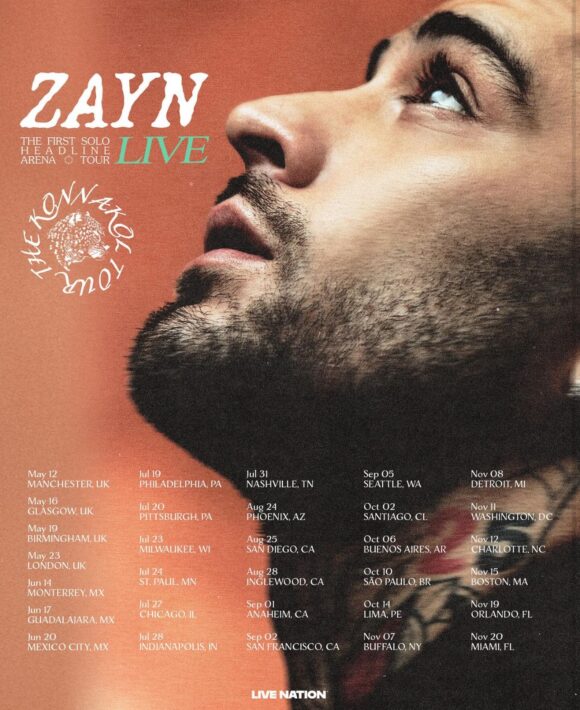 EL CANTANTE BRITÁNICO ZAYN MALIK ANUNCIA TRES CONCIERTOS EN MÉXICO DURANTE GIRA «KONNAKOL’