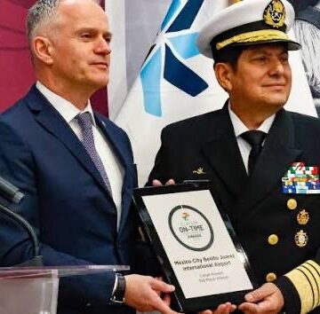 RECONOCEN AL AICM COMO EL TERCER AEROPUERTO MÁS PUNTUAL DEL MUNDO