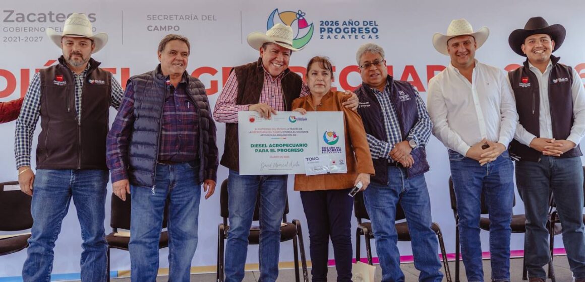 CON INVERSIÓN DE 40 MDP ARRANCA GOBERNADOR DAVID MONREAL PROGRAMA DE DIÉSEL AGROPECUARIO 2026
