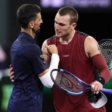 DJOKOVIC CAE ELIMINADO ANTE DRAPER EN OCTAVOS DE FINAL DE INDIAN WELLS