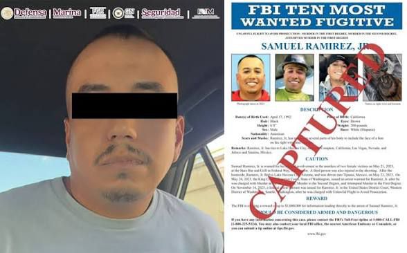 DETIENEN EN SINALOA A UNO DE LOS 10 MÁS BUSCADOS DEL FBI