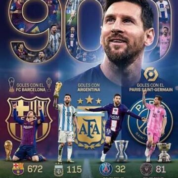 LIONEL MESSI ALCANZA LOS 900 GOLES EN SU CARRERA PROFESIONAL