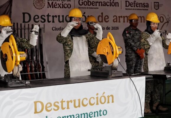 EL 75% DE LAS ARMAS ASEGURADAS EN MÉXICO PROVIENE DE EU: SHEINBAUM