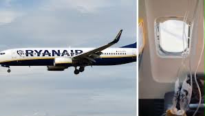 VENTANA SE ROMPE Y SUCCIONA A PASAJERO DURANTE VUELO DE RYANAIR